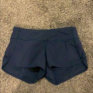 Lululemon Navy Speed Up Short